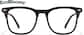 Front view of Square Glasses 4482321 in Black thumbnail