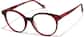 Angle view of Round Glasses 4482418 in Red Tortoiseshell thumbnail