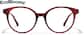 Front view of Round Glasses 4482418 in Red Tortoiseshell thumbnail