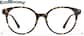 Front view of Round Glasses 4482425 in Tortoiseshell thumbnail