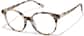 Angle view of Round Glasses 4482435 in Ivory Tortoiseshell thumbnail