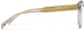 Side view of Round Glasses  4482612 in Translucent Gray & Gold  thumbnail