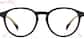 Front view of Round Glasses  4482621 in Black & Gold  thumbnail