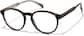 Angle view of Round Glasses  4482625 in Tortoiseshell & Silver  thumbnail