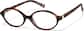 Angle view of Oval Glasses 4482725 in Brown Tortoiseshell thumbnail