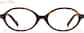 Front view of Oval Glasses 4482725 in Brown Tortoiseshell thumbnail