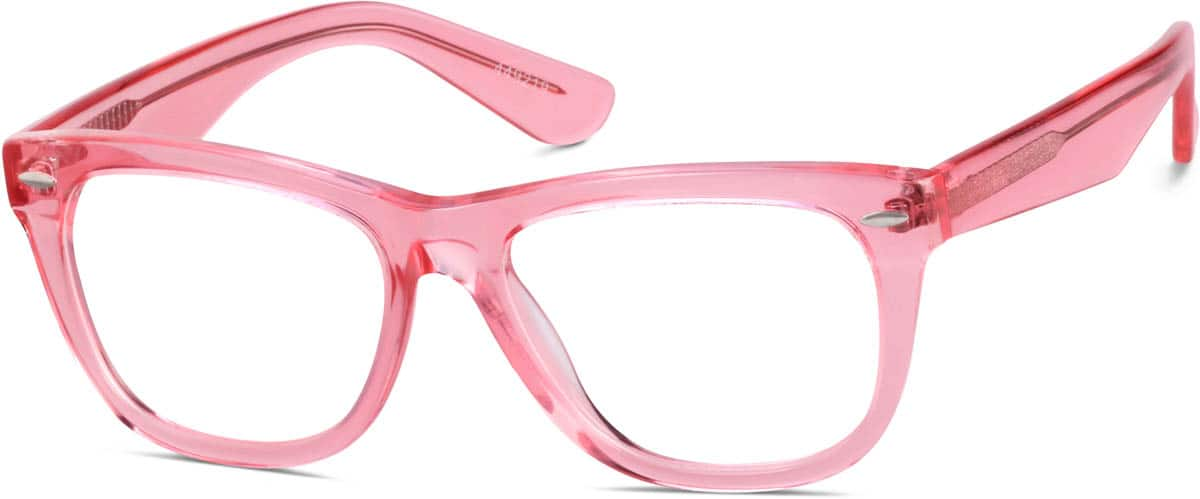 Angle view of Bolinas Eyeglasses 449219 in Pink