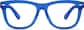 Front view of Olvera Eyeglasses 449416 in Blue thumbnail