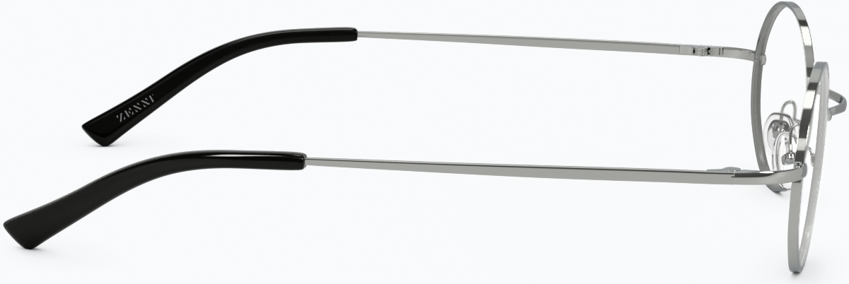 Side view of Round Glasses 450011 in Silver thumbnail