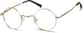 Angle view of Round Glasses 450014 in Gold thumbnail