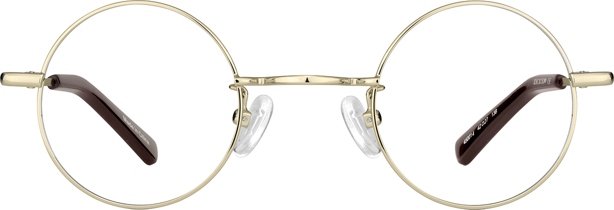 Gold Round Glasses
