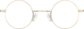 Front view of Round Glasses 450014 in Gold thumbnail