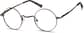 Angle view of Round Glasses 450015 in Brown thumbnail