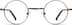 Round Glasses 450015 in Brown