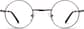 Front view of Round Glasses 450015 in Brown thumbnail