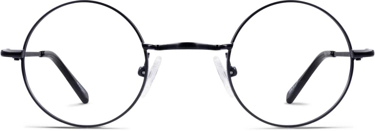 Front view of Round Glasses 450021 in Black