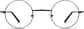 Front view of Round Glasses 450021 in Black thumbnail