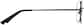 Side view of Round Glasses 450021 in Black thumbnail