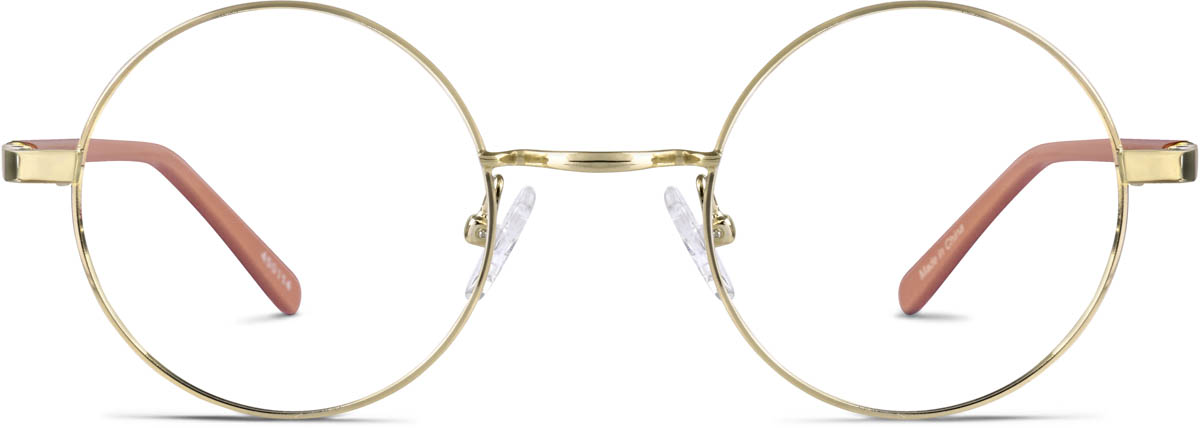 Gold Round Glasses