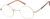 Angle view of Round Glasses 450114 in Gold thumbnail