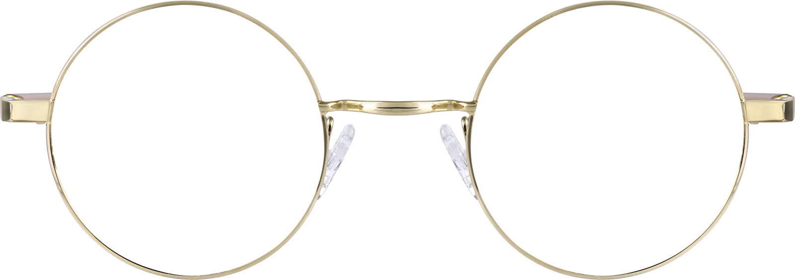 Front view of Round Glasses 450114 in Gold