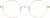 Front view of Round Glasses 450114 in Gold thumbnail