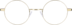 Round Glasses 450114 in Gold