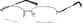 Angle view of Oval Glasses 450312 in Gray thumbnail