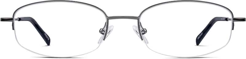 Gray Oval Glasses