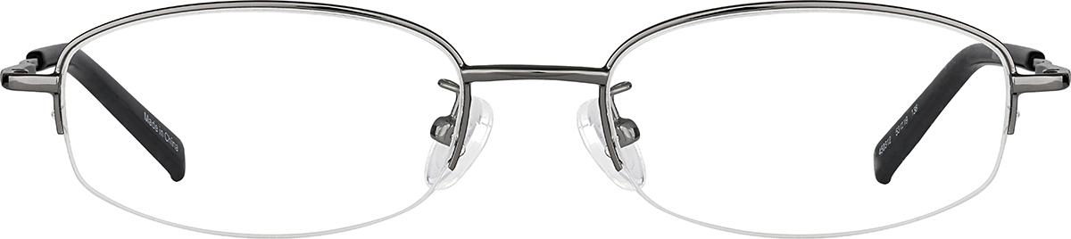 Gray Oval Glasses
