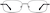 Front view of Rectangle Glasses 450412 in Gray thumbnail