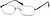 Angle view of Rectangle Glasses 450421 in Black thumbnail