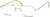 Angle view of Aviator Glasses 451314 in Gold thumbnail