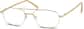 Angle view of Aviator Glasses 451314 in Gold thumbnail