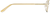 Side view of Aviator Glasses 451314 in Gold thumbnail