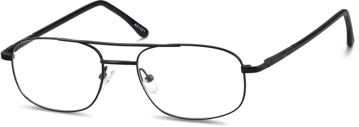 Angle view of Aviator Glasses 451321 in Black