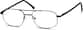 Angle view of Aviator Glasses 451321 in Black thumbnail