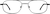 Front view of Aviator Glasses 451321 in Black thumbnail