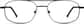 Front view of Aviator Glasses 451321 in Black thumbnail