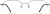 Front view of Rectangle Glasses 451512 in Gray thumbnail