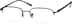 Rectangle Glasses 451521 in Black