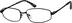 Rectangle Glasses 452521 in Black