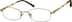 Rectangle Glasses 452614 in Gold