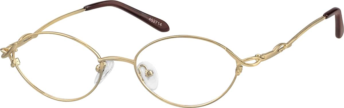 Gold Oval Glasses #452714 | Zenni Optical