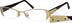 Oval Glasses 453514 in Gold