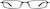 Front view of Rectangle Glasses 453721 in Black thumbnail