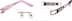 Rimless Glasses 453919 in Pink