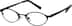 Kids’ Oval Glasses 454121 in Black