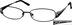 Oval Glasses 459521 in Black