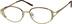 Oval Glasses 460314 in Gold